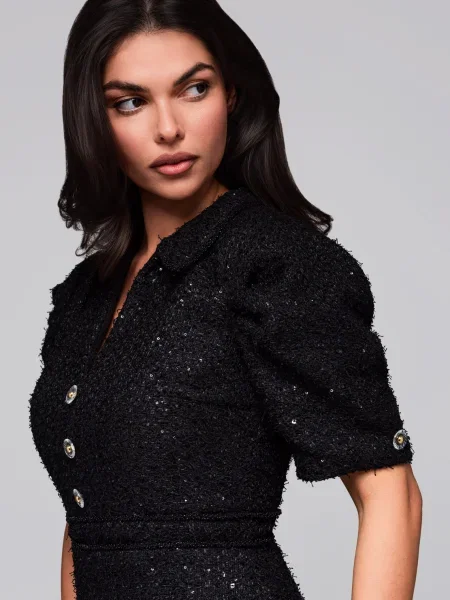 Rochie de seară Edoti de costum negru