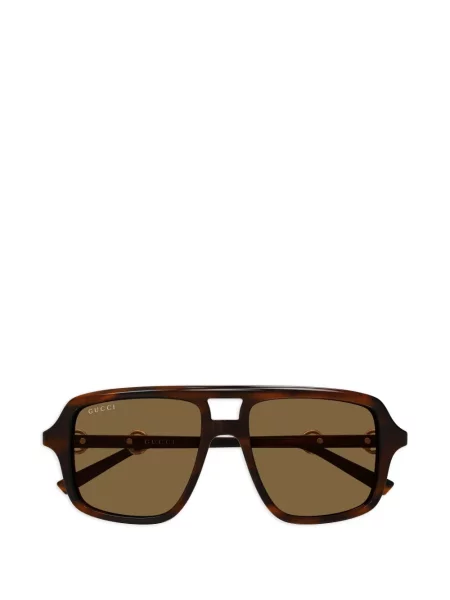 Pilot sunčane naočale Gucci Eyewear smeđa