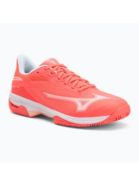 Дамски обувки за тенис Mizuno Wave Exceed Court CC W calypso coral/white/barely pink бяло