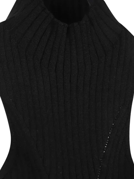 Rochie Dondup tricotate cu gât halter negru