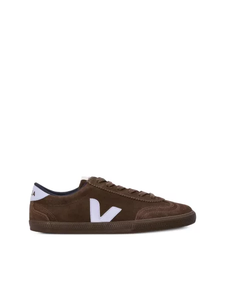 Sneakersy Veja Volley skórzane brązowe