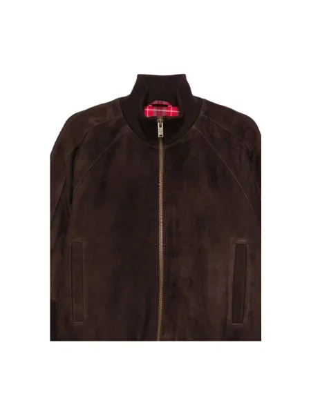 Kurtka bomber Baracuta zamszowy brązowy