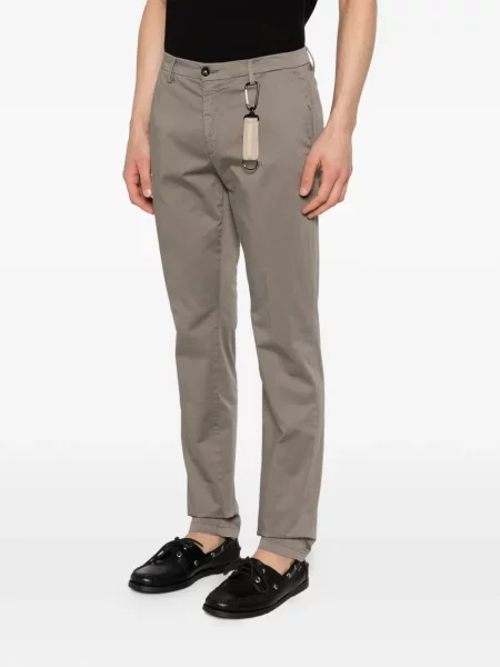 Kalhoty Manuel Ritz s autogramem hnědé