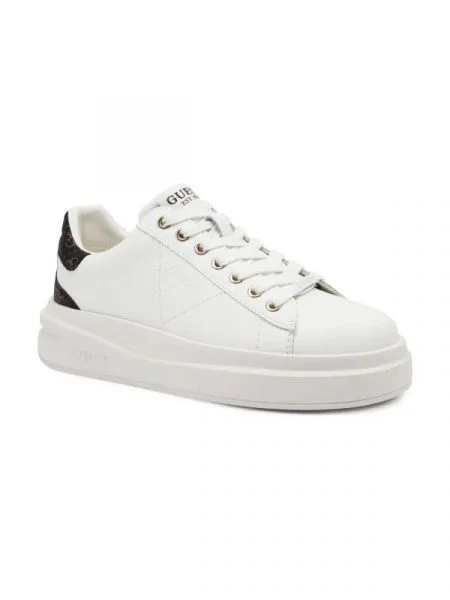 Guess De piele sneakers ELBINA alb