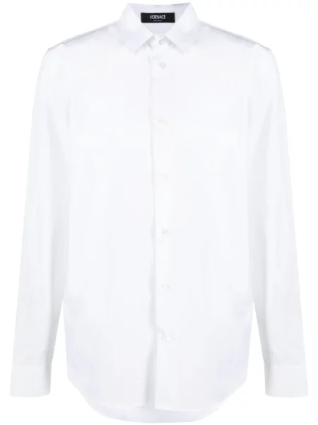 Cămașă Versace din poplin alb