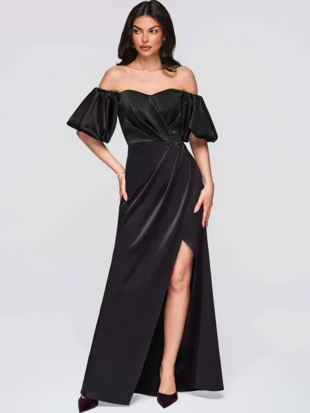 Костюм вечерна рокля Edoti черно