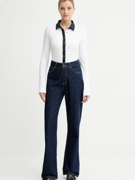Majica z dolgimi rokavi Rag & Bone bela