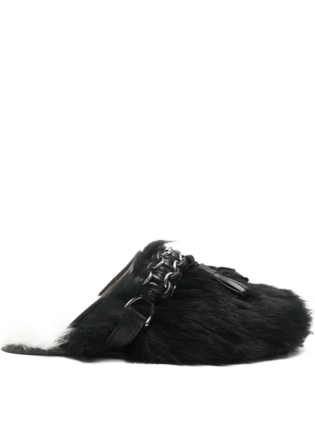Papuci tip mules Toga Pulla negru