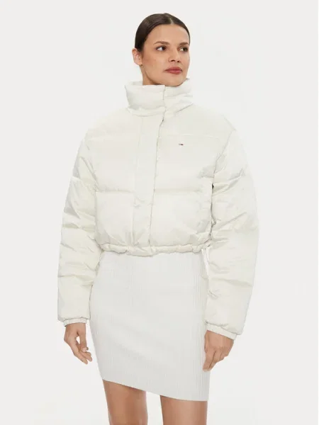 Tommy Jeans Geacă de iarnă Satin bej