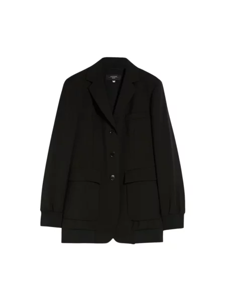 Marynarka Max Mara Weekend wełniana czarna