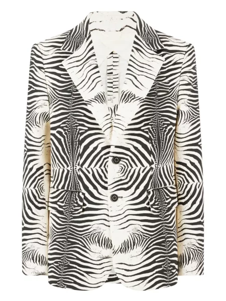 Sacou Roberto Cavalli cu imagine cu model leopard negru