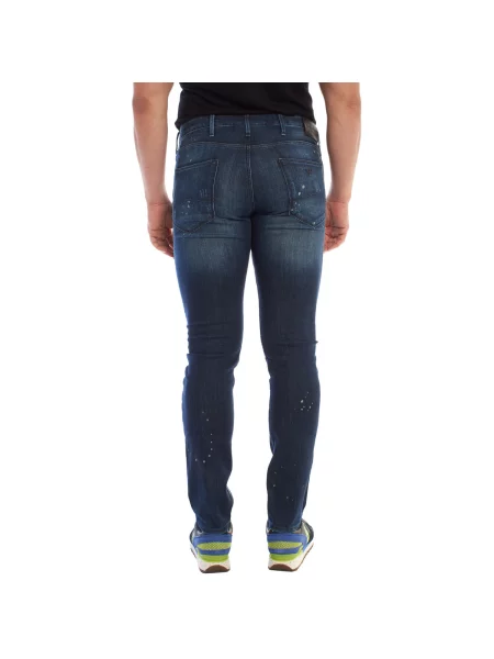 Pantaloni Emporio Armani albastru