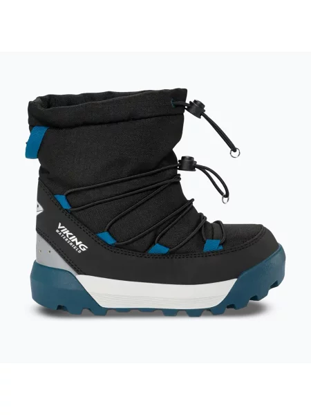 Gyerek hótaposó Viking Footwear Spaceship Warm SC Waterproof black/dark blue. Méret: 22 EU fekete