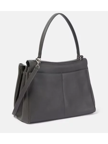 Geanta de piele Balenciaga din piele gri