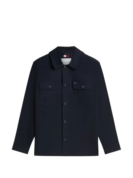Geacă Tommy Hilfiger cu autograf albastru