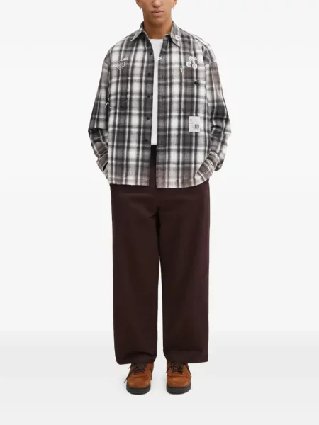 Pantaloni Carhartt Wip plisate maro