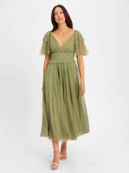Marie Lund sukienka wieczorowa Kobiety jednolity 42 zielony