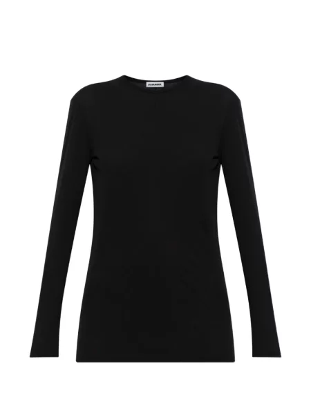 Lung tricou Jil Sander negru