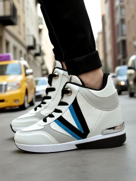 Tenisky Resti na klínovém podpatku černé