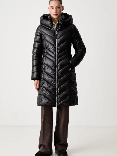 DKNY jachetă lungă pentru femei negru