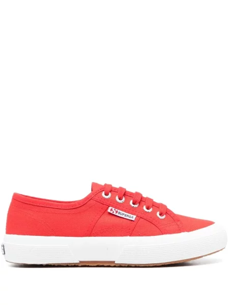 Sneakerși Superga din canvas roșu