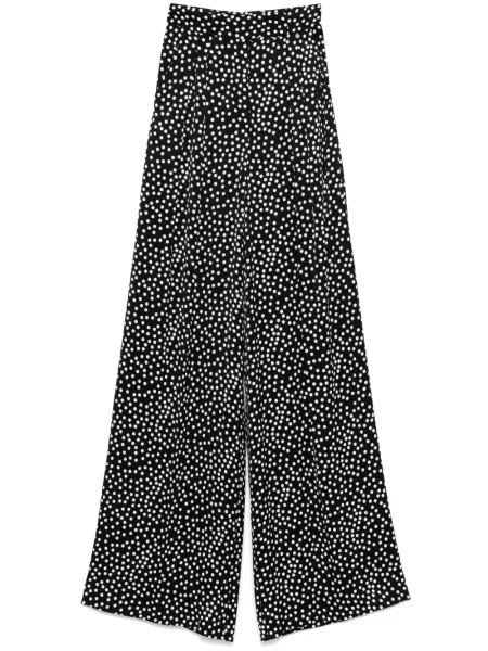 Pantaloni Nissa cu buline cu imagine negru