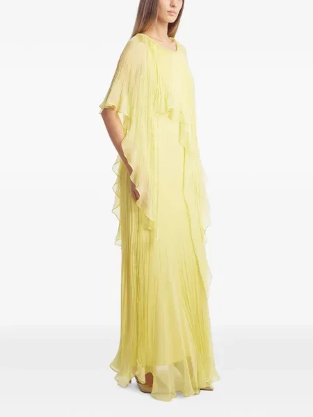Rochie Irina Schrotter cu volane galben