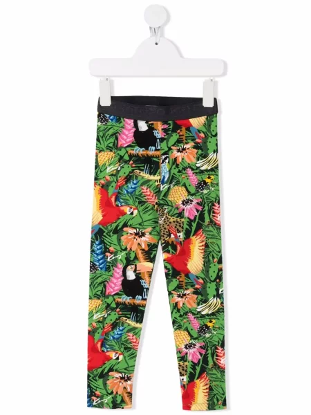 Legginsy dziecięce Kenzo szare