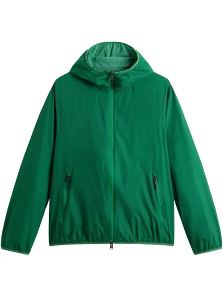 Geacă Woolrich cu glugă verde