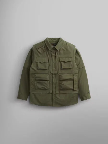 Alpha Industries Куртка-сорочка зелений