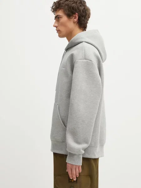 Μπλούζα Carhartt WIP Hooded Alda Sweat με κουκούλα γκρι