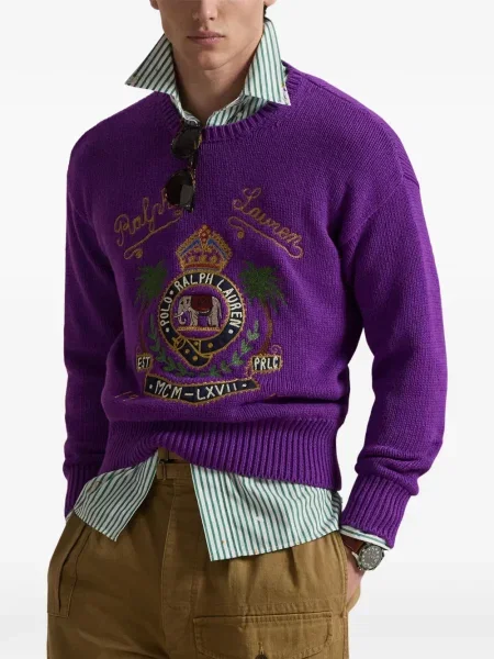 Czapka z daszkiem Polo Ralph Lauren w kratkę z twillu biznesowa niebieska