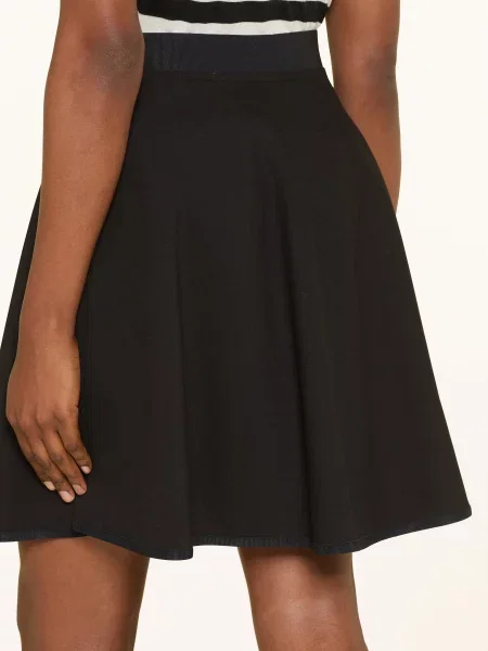 Boss Spódnica Z Dżerseju Vetira schwarz czarna
