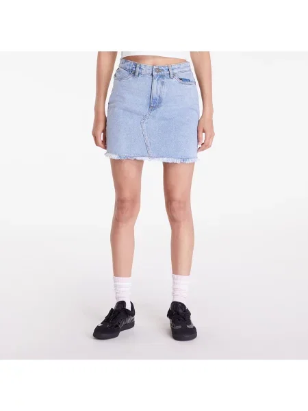 Spódnica Urban Classics Ladies Heavy Mini Denim Skirt New Light Blue 26 niebieska