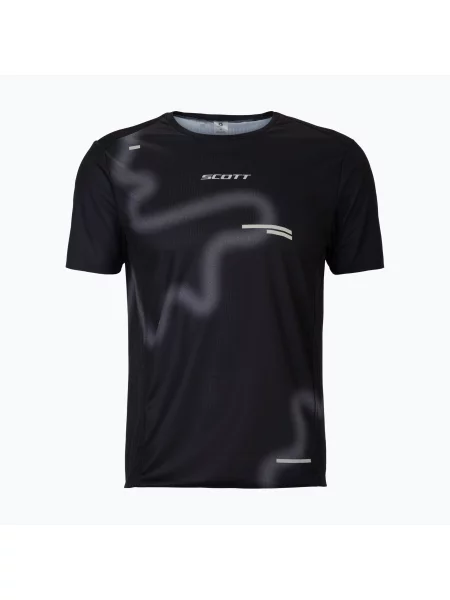Tricou de alergare pentru bărbați SCOTT RC Run black/spray grey negru