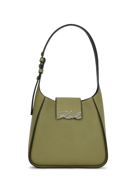 Karl Lagerfeld Torba za čez ramo oliva / srebrna