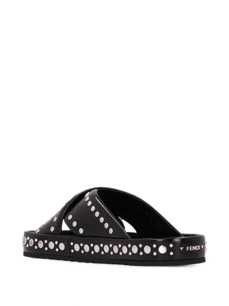 Sandale Fendi cu bretele negru