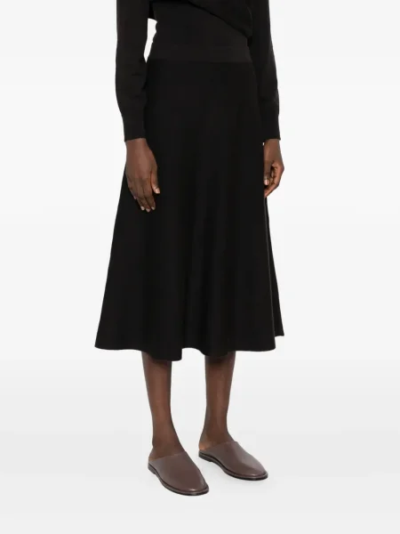 Fustă midi P.a.r.o.s.h. până la genunchi maro