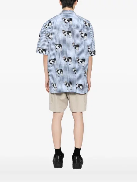 Cămașă Moschino cu imagine albastru