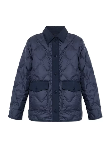 Kurtka Woolrich z autografem niebieska