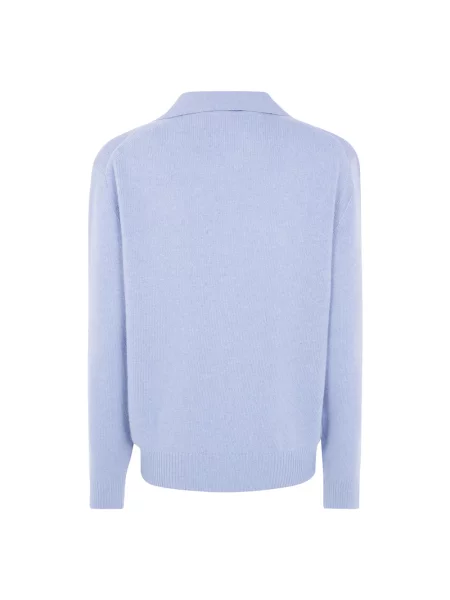 Sweter Victoria Beckham z dekoltem w serek szary