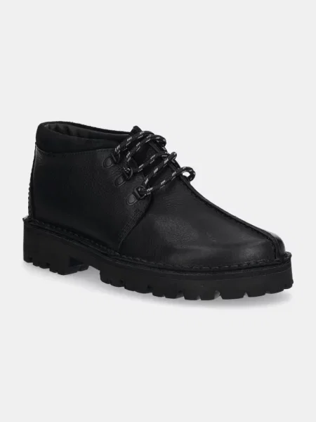 Шкіряні туфлі Clarks Originals Trek Hike чорний