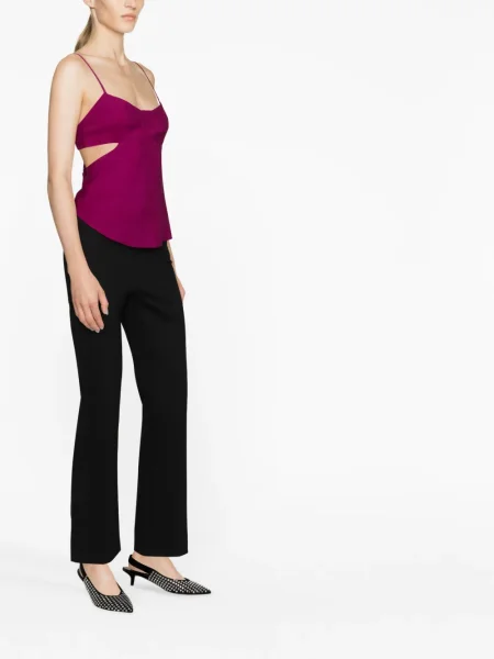 Pantaloni Filippa K din jerseu evazate negru