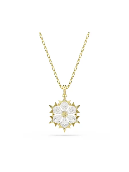Swarovski naszyjnik z zawieszką pozłacany z cyrkonią MAGIC żółty