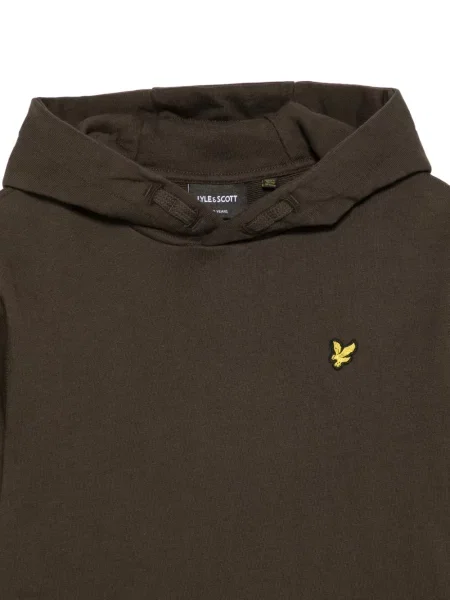 Dětska mikina s kapucí Lyle And Scott hnědá