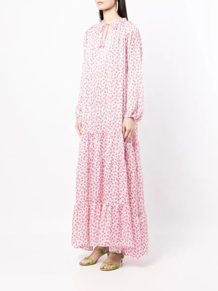 Rochie Bambah cu model floral cu imagine alb