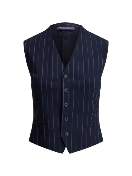 Vestă Ralph Lauren Collection de lână albastru