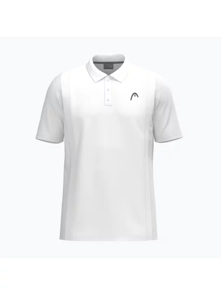 Koszulka tenisowa polo HEAD Club 25 Tech Polo white białe