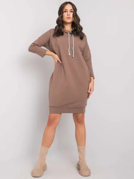 Rochie Fashionhunters de costum maro