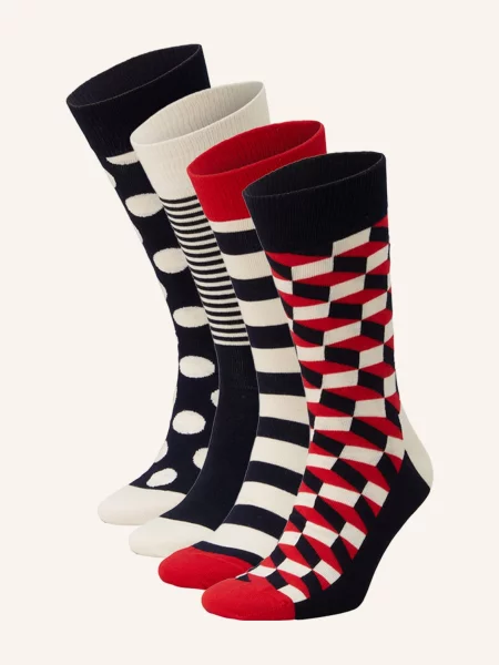 Happy Socks Ponožky námořnická modř / červená / bílá modré